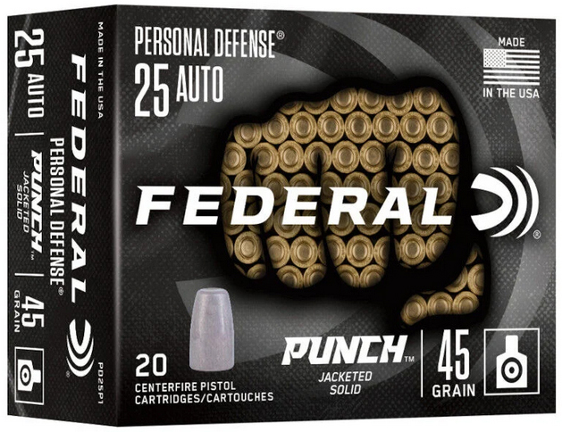 FED PUNCH 25ACP 45GR /10 - Sale